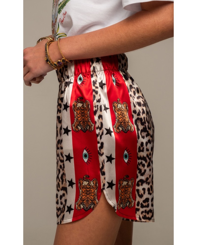 PEACE + CHAOS MENAGERIE SHORTS